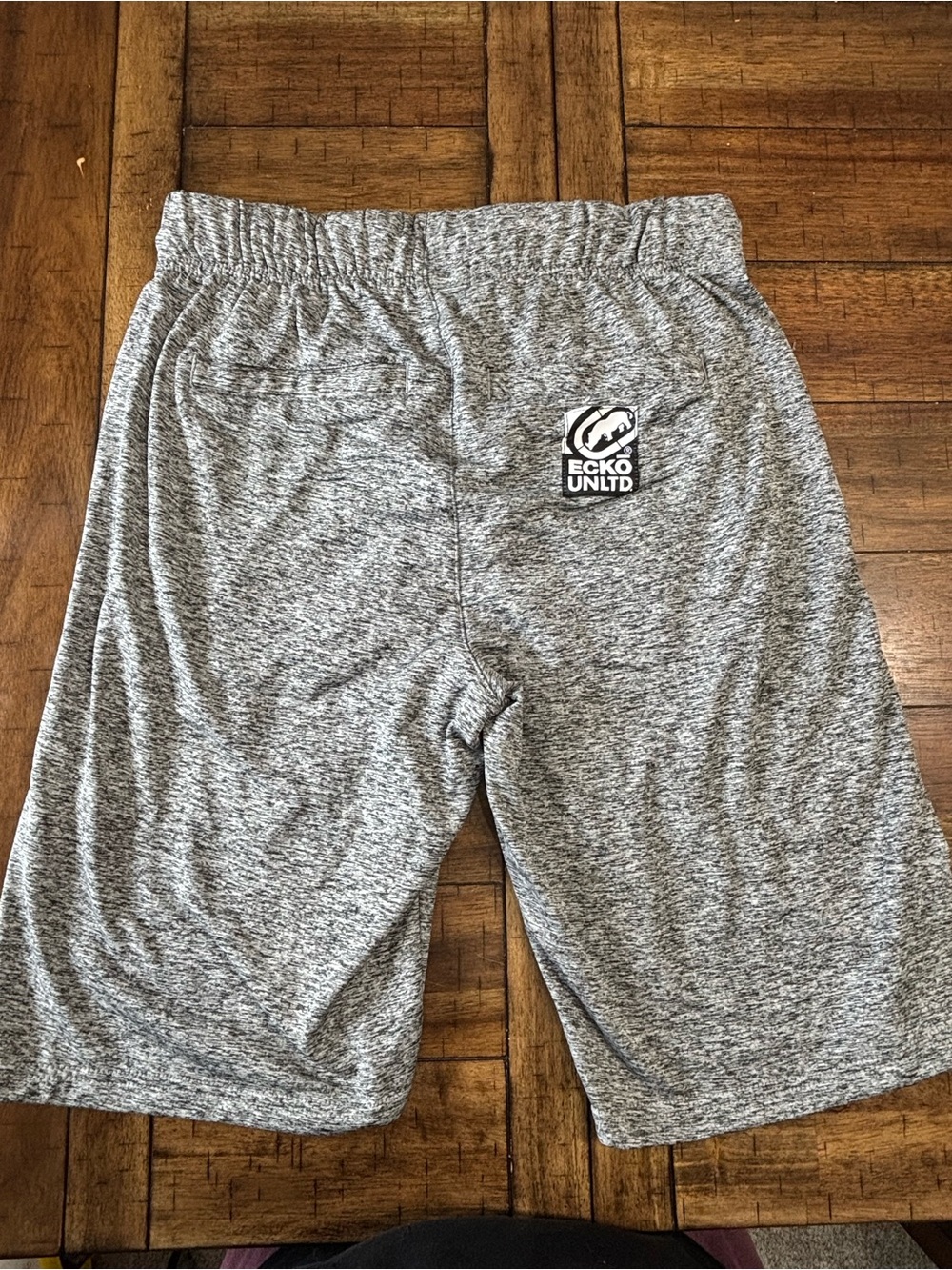 Ecko Unlimited Heather Grey Athletic Drawstring Shorts - Picture 6 of 9
